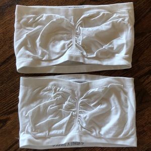 2 White Bandeaus